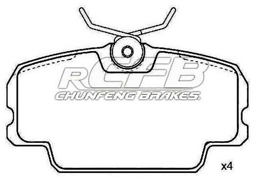 Juego de Pastillas de Freno Mercedes Benz