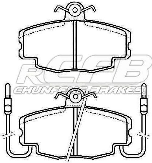 Juego de Pastillas de Freno Renault