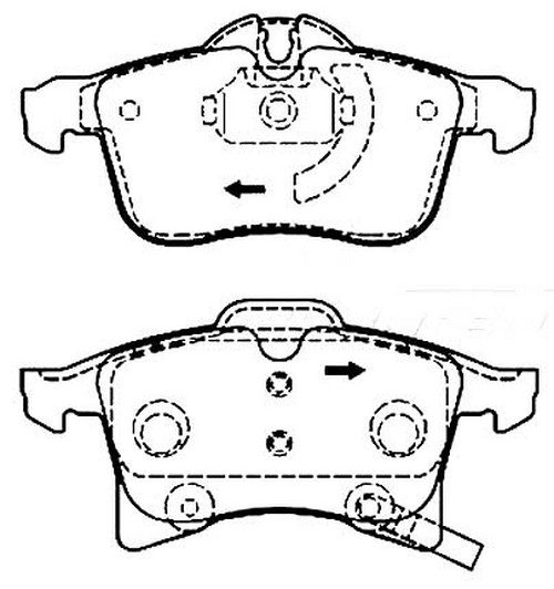 Juego de Pastillas de Freno Opel
