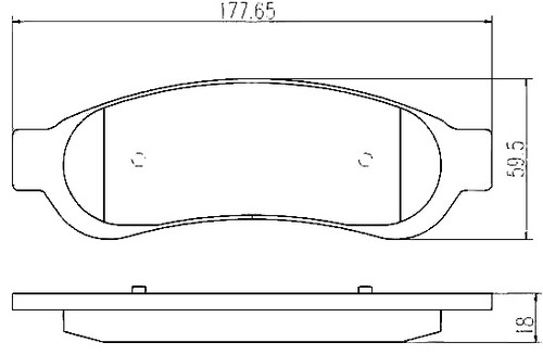 Juego de Pastillas de Freno Ford